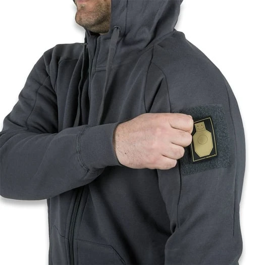 Helikon-Tex Urban Tactical Hoodie Lite FullZip, Grey BL-ULF-CB-19 - Image 4