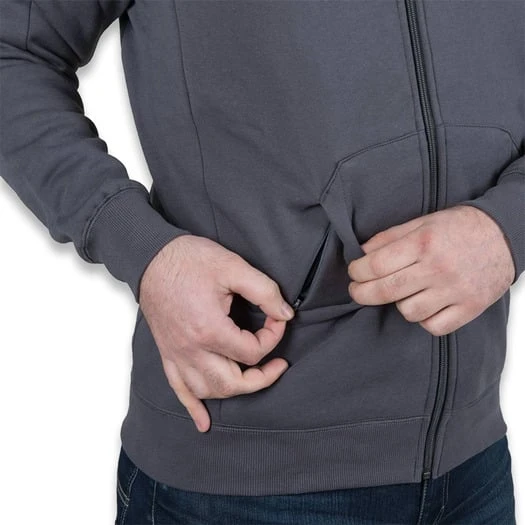 Helikon-Tex Urban Tactical Hoodie Lite FullZip, Grey BL-ULF-CB-19 - Image 8