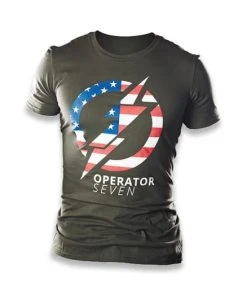 TOPS Operator 7 T-shirt, Olive Drab