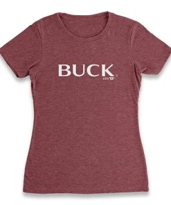 Buck Womens T-shirt, Red