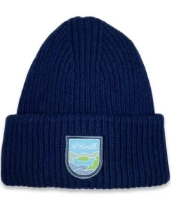 Roselli Beanie Cashmere & Merino Wool, Turquoise Patch R1035B