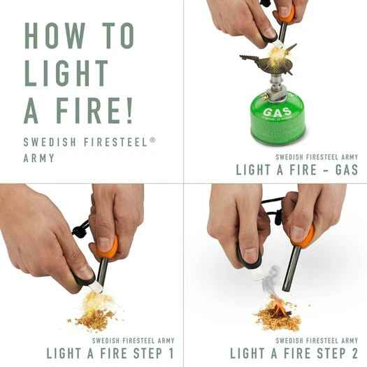 Light My Fire FireSteel BIO Army Rustyorange Fire Starter - Image 3